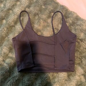 Women's Black Crop Top